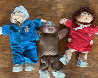 Lot Of 3 Vintage Cabbage Patch Dolls