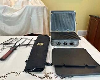 Cusinart Indoor Grill and Panini Press Set Of Outdoor Grill Tools