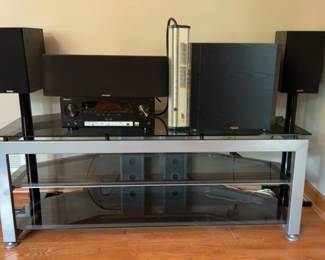 Powerful Pioneer Paradigm Entertainment Combo w 3Tier Glass Media Console