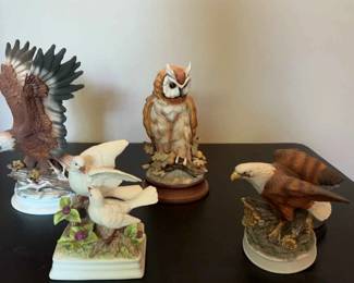 4 Piece Decorative Ceramic Birds