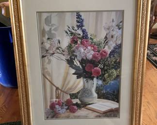 Gold Framed Dickinson By The Pond Print
