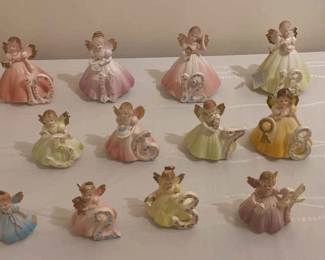 Josef Originals Birthday Ceramic Girls 113 Missing 9