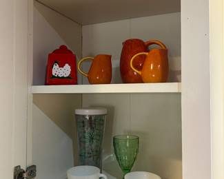 Fire king, depression glass, French “Jars” pottery