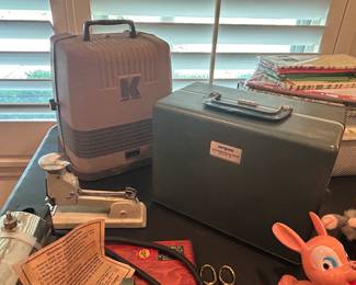 Vintage reels and projectors