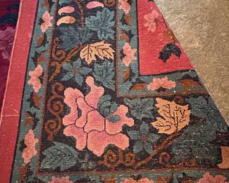 Hand knotted wool rug