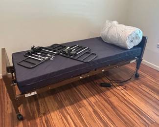 “Medline” fully adjustable electric bed with rails and accessories