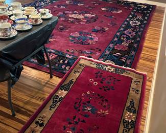 Walter Nichols 10x13 area rug, 3X5 companion rug