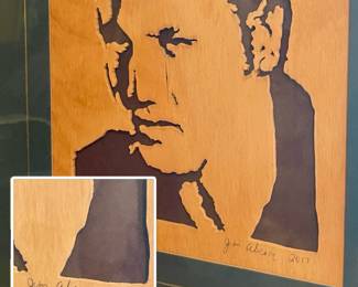 Wide Cutting of Elvis signed by Jim Abram 2017