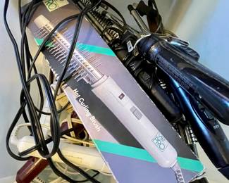 Various sizes of Curling irons