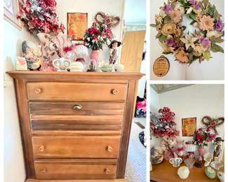 Pine Coastal Cottage style (4) Drawer Chest