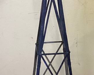 EARLY WINDMILL WEATHERVANE, 50in H WORKS OK NO SHIPPING PICKUP ONLY