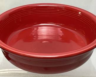 HOMER LAUGHLIN FIESTA WARE RED SERVING BOWL NO SHIPPING PICKUP ONLY