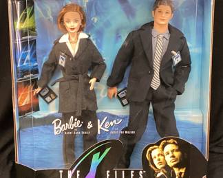1998 BARBIE & KEN THE X-FILES GIFT SET COLLECTOR EDITION, NIB