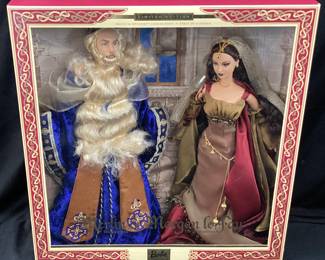 2000 MERLIN & MORGAN LE FAY BARBIE SET, MAGIC & MYSTERY COLLECTION, 1st IN A SERIES, NIB