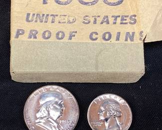 1955 U.S. PROOF COIN SET IN ORIGINAL BOX