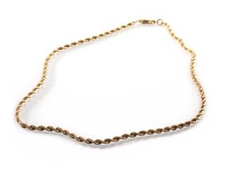 14K Gold Rope Chain