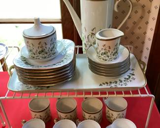 Hackefors Swedish Linnea Twinflower Porcelain 25 pc Set