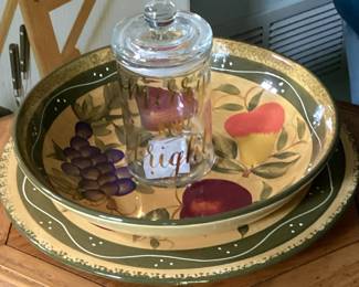 Platter and Bowl