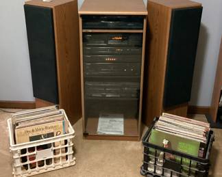 Vintage Pioneer Audio Set with Tower Speakers
