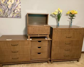 Mid Century Modern Bedroom Suit Sliding Door Open