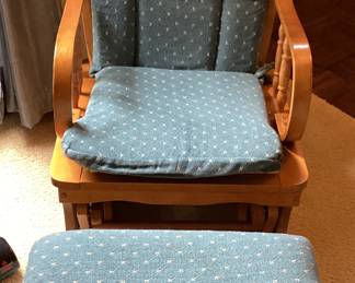 Padded Rocker and otoman