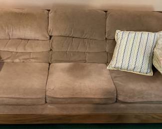 Overstuffed Sofa Brown
