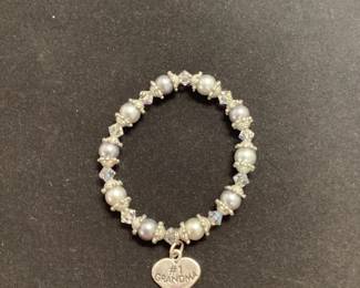 Bracelet with Silver #1 Grandma Charm