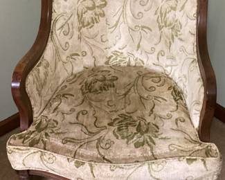 Victortian Cared wood Salon Chair