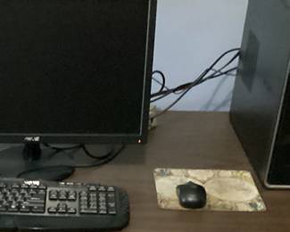 Computer with Monitor and keyboard