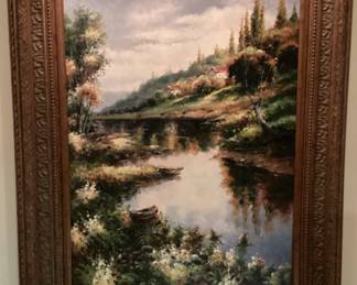 Wall Art Oil painting artist t Cole Forest Scene