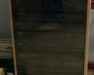Stereo System in Cabinet