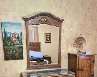 Wooden mirror to use as you see fit