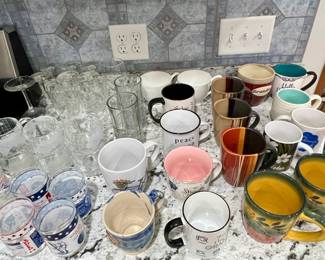 MORE glass ware and mugs!