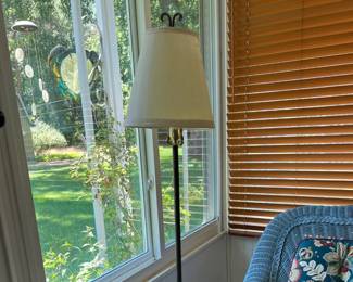 Wrought iron floor lamp