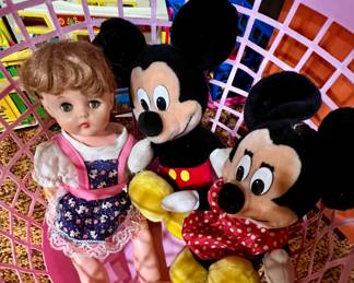 Baby doll, Mickey and Minnie