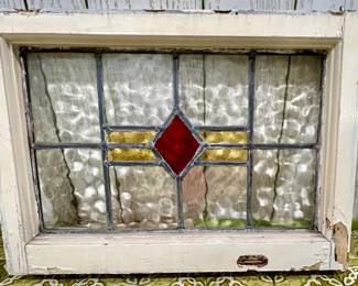 Stained ripple glass diamond 