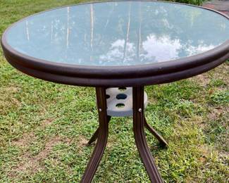 Metal table - perfect for outdoor use