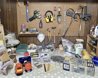 Wide assortment of shop tools 