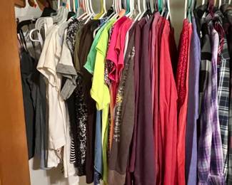 Many tanks, tops, shirts and even more than this - long sleeve and short sleeve cotton shirts in wide array of colors...