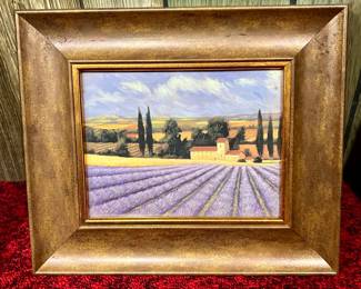 Tuscany in the Morning in 2inch recessed wooden frame (11x14)