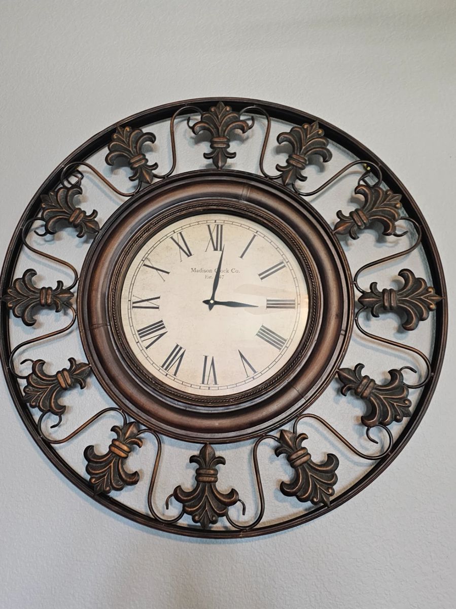 large modern wall clock