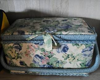 vintage sewing basket
