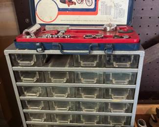 Thorsen Drive Socket Set, Hardware Storage Cabinet