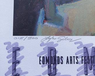 Celebrating 40 Years 1997 Edmonds Arts Festival Print Featuring "Two Edmonds Views" by Lyle Silver
