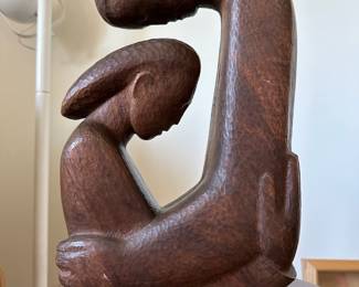 Hugging Couple Ceramic Sculpture