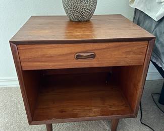 Pair of Punch Design Teak Night Stands