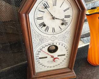 Ithaca Calendar Clock Co. Shelf Clock