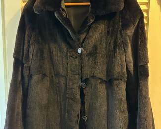 Black Mink Fur Coat