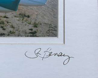Matted Photography Print of Canoe in Hawaii by Susan Benay