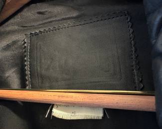 Men's Genuine Black Leather Coat